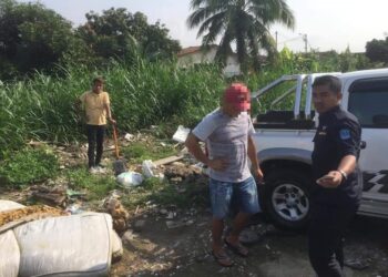 PIHAK berkuasa MPK menegur individu yang dikesan membuang sampah haram di Jalan Kebun Nenas dan Jalan Papan di Klang, Selangor baru-baru ini.