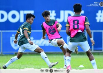 KEJOHANAN tersebut antara lain memberikan peluang kepada pemain untuk menyerlahkan bakat setelah lama tidak turun beraksi akibat pendemik Covid 19.- IHSAN NFDP