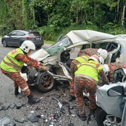 Tiga Maut Kemalangan Dua Kereta Utusan Digital