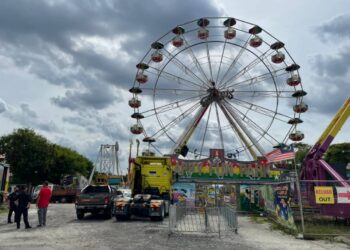 LOKASI kejadian 'fun fair' yang mengakibatkan seorang pengunjung maut pada Rabu lalu di Cheras Selatan, Selangor.