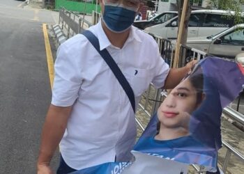 JENTERA PN menunjukkan kain rentang dan poster yang dirosakkan oleh pihak tidak bertanggungjawab.