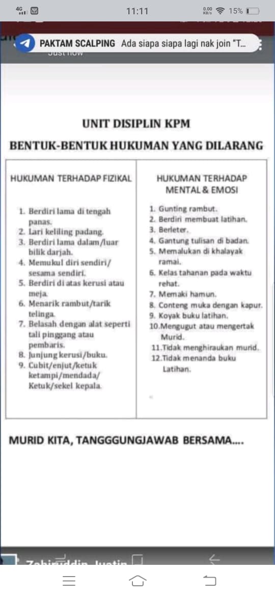 Terhadap murid berleter Selepas tular