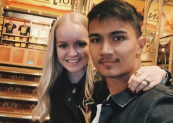 TANGKAP LAYAR Instagram Kevin Ray Mendoza Hansen yang turut memaparkan wajah 'isterinya', Nadia.