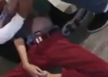 TANGKAP layar video tular memaparkan mangsa rebah ketika bercuti bersama keluarganya di sebuah pusat peranginan di Bentong, Pahang.