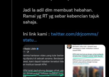 TANGKAP layar Radzi Jidin Comms membalas komen Altimet di Twitter.