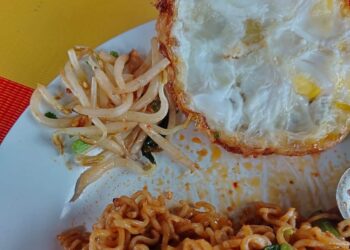 ANTARA hidangan bukan peminat tauge yang ‘gigih’ mengasingkan sayur itu dalam pinggan.