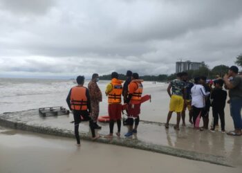 USAHA mencari dan menyelamat dua rakyat warga Myammar yang dikhuatiri lemas di Pantai Dua, Batu 8, Telok Kemang, Port Dickson masih diteruskan.