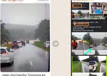 TANGKAP layar gambar serta video banjir lama yang berjaya dikesan pihak polis selepas ditularkan kembali baru-baru ini.