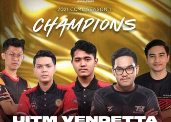 PASUKAN UiTM Vendetta memenangi kejohanan CCML edisi pertama selepas menewaskan Gunadarma dari Indonesia dengan kemenangan bersih 3-0 pada Sabtu dan Ahad lalu.