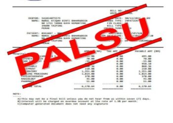 RESIT bayaran kos rawatan kanak-kanak ketumbuhan pada otak yang didakwa dikeluarkan Hospital Taiping yang tular dalam media sosial.