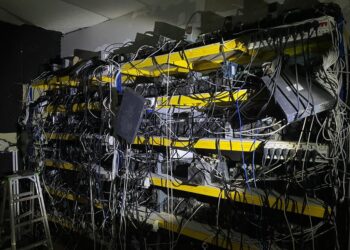 SEBAHAGIAN peralatan yang digunakan bagi melombong bitcoin yang dirampas di sebuah premis di Persiaran Putra, Kuah, Langkawi hari ini.