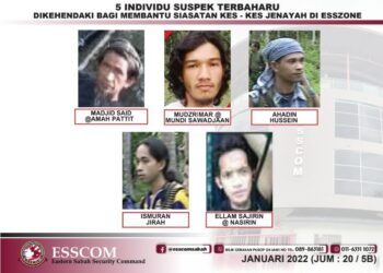 SENARAI lima suspek baharu dalam senarai individu dikehendaki ESSCOM.