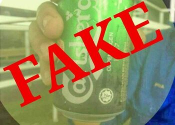 TIN arak berlogo halal disahkan palsu oleh Jakim.
