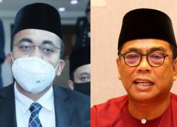MOHD. RAFIQ NAIZAMOHIDEEN (kiri) dan MOHAMED KHALED NORDIN