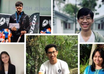 LIMA pelajar Malaysia yang diterima masuk ke Universiti Harvard tahun ini. Dari kiri atas, Ishant Shah dan Herman Leong Xin Yang. Dari kiri bawah, Lee Ee Jenn, Chooi Je Qin dan Carisma Michaela Wong.
-Sumber gambar: Wan Nadiah