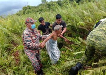 MANGSA ditemukan selamat dari 200 meter kawasan perumahan yang dikatakan hilang dan dibawa keluar oleh anggota Bomba di sini pagi tadi.
