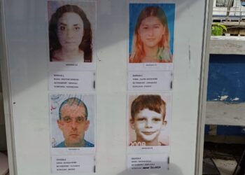 KRISTINE Grodem (atas, kiri) bersama tiga lagi penyelam yang masih hilang iaitu Alexia Alexandria, Adrian Peter dan Nathen Renze.
