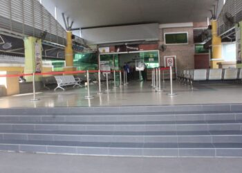 TERMINAL Feri Antarabangsa Kukup yang masih belum beroperasi di Tanjung Piai, Pontian di sini. - UTUSAN/MUHAMMAD ZIKRI