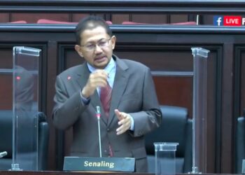 ADNAN Abu Hassan ketika berucap membahaskan Usul Menjunjung Kasih Titah Ucapan Diraja sewaktu Persidangan Pertama (Perasmian) Penggal Kelima DUN Negeri Sembilan Yang Ke-14 di Seremban hari ini.
