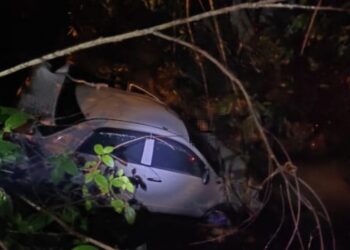 SEORANG lelaki maut selepas kereta dipandunya terbabas ke dalam kawasan anak sungai dalam kejadian di Kilometer 15 Jalan Seremban-Kuala Pilah, Kuala Pilah malam tadi.