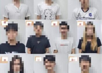 SERAMAI 10 individu sindiket penipuan tawaran kerja sambilan tidak wujud secara dalam talian ditahan di Kuah, Langkawi.