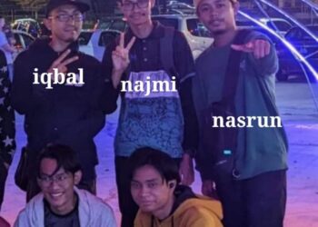 GAMBAR lima pelajar USAS yang maut dalam kemalangan di Kilometer 245.2 Lebuhraya Utara Selatan arah utara di Kuala Kangsar semalam. - UTUSAN