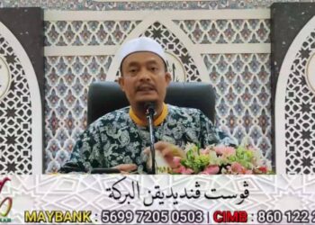 TANGKAP layar siaran langsung di Facebook milik Ustaz Kazim pagi tadi.