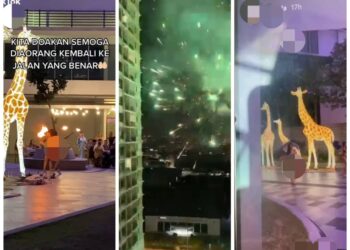 TANGKAP layar tindakan sekumpulan lelaki pondan membuat aksi tari menari dalam keadaan separuh bogel dan membakar bunga api sehingga mengganggu orang awam dekat i-City di Shah Alam, Selangor.