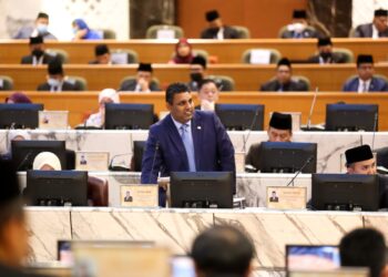 K. RAVEN Kumar menjawab soalan pada sidang Dewan Undangan Negeri (DUN) di Kota Iskandar.