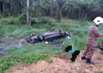 DUA beranak maut dalam kemalangan di Kilometer 141.6 Lebuhraya Utara-Selatan berhampiran Yong Peng, Batu Pahat.