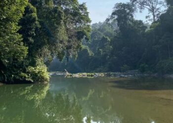 LOKASI anak Sungai Sepia sering menjadi tumpuan kaki pancing untuk menangkap ikan liar di Ulu Tembeling, di Jerantut, Pahang. - FB POKMAQ KELAH EMAS