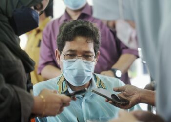 MOHAMAD Rafie Ab Malek ditemui pemberita pada majlis perasmian NS Fest 2022 dan pelancaran Jalur Gemilang 2022 Peringkat Negeri Sembilan di Dataran Nilai, Nilai, Seremban hari ini. - UTUSAN/MOHD. SHAHJEHAN MAAMIN