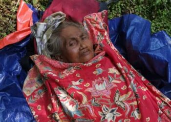 PAINAH SIWAN ditemukan dalam keadaan lemah berhampiran lopak air selepas dilaporkan hilang sejak 10 Ogos lalu.