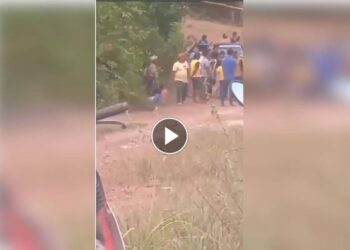 TANGKAP layar video di lokasi penemuan mayat mangsa yang tular di laman sosial.