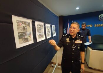 TAN CHENG SAN dalam sidang akhbar mengenai tangkapan remaja dalam operasi Samseng Jalanan di Lebuhraya Butterworth - Kulim (BKE) di IPD SPT, Bukit Mertajam, Pulau Pinang hari ini.