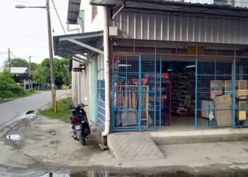 LOKASI di hadapan sebuah kedai runcit yang didakwa seorang pelajar lelaki bahawa dia nyaris diculik di pekan Tanjung Dawai, Sungai Petani di sini.