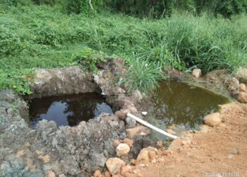 JAS Pulau Pinang mengesan aktiviti pelepasan air larut resapan secara haram dari kolam takungan air di kawasan tapak Pelupusan Sisa Pepejal (TPSP) Sungai Burung di Nibong Tebal kelmarin.