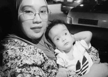 GAMBAR kenangan Fatin Hazlin Dahlia Mazlam bersama bayi istimewanya, Sayyid Uwais Al-Qarni Mohd. Lekman.