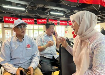 NURUL IZZAH Anwar ketika ditemui pemberita di Yayasan Aman, Penanti, Pulau Pinang hari ini.