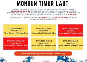 GAMBAR rajah yang dikeluarkan oleh JPBD Klang di laman Facebook rasmi PDT Klang, semalam.
