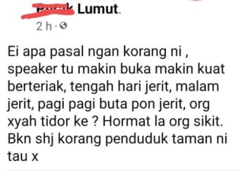 TANGKAP layar ciapan seorang pengguna Facebook yang menyentuh sensitiviti umat Islam. - UTUSAN