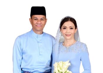TUNKU Shazuddin Ariff Sultan Sallehuddin bersama pasangan, Che Puan Nur Julie Ariff.