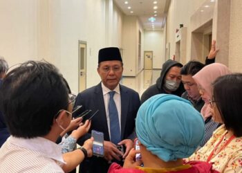 HASNI MOHAMMAD ditemui selepas menghadiri Sidsng Dewan Undangan Negeri (DUN) Johor di Kota Iskandar.