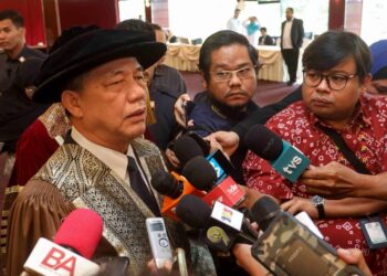 FADILLAH Yusof bercakap kepada pemberita selepas Majlis Konvokesyen Institut Perladangan dan Komoditi Malaysia (IMPAC) Ke-8 di Hotel Everly di sini, hari ini.-FAISOL MUSTAFA