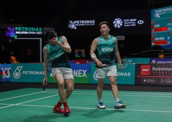 Beregu lelaki negara, Aaron Chia dan Soh Wooi Yik (Foto: SHIDDIEQIIN ZON)