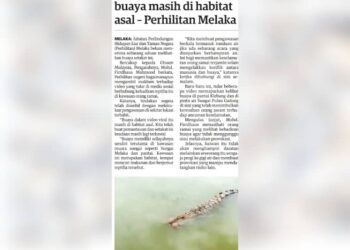 KERATAN laporan Utusan Malaysia 29 Disember 2022.