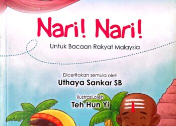 BUKU Nari! Nari! yang diterbitkan pada 1995 diulang cetak pada 
2000 berikutan sambutan hangat khususnya daripada murid 
sekolah Tamil. – IHSAN PENULIS