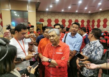 AHMAD Zahid Hamidi ketika berada di Menara Dato' Onn, Kuala Lumpur.