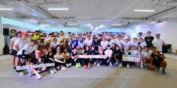 BARISAN 97 peserta yang menyertai larian dan pelancaran Adidas Ultraboost Light baru-baru ini.