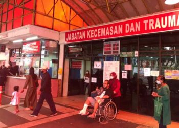 KEADAAN di Hospital Kuala Lumpur pagi ini.